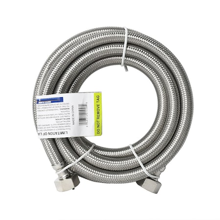 Thrifco Plumbing 1/2 Inch FIP x 1/2 Inch FIP x 48 Inch Long Stainless Steel Faucet Riser 4401448